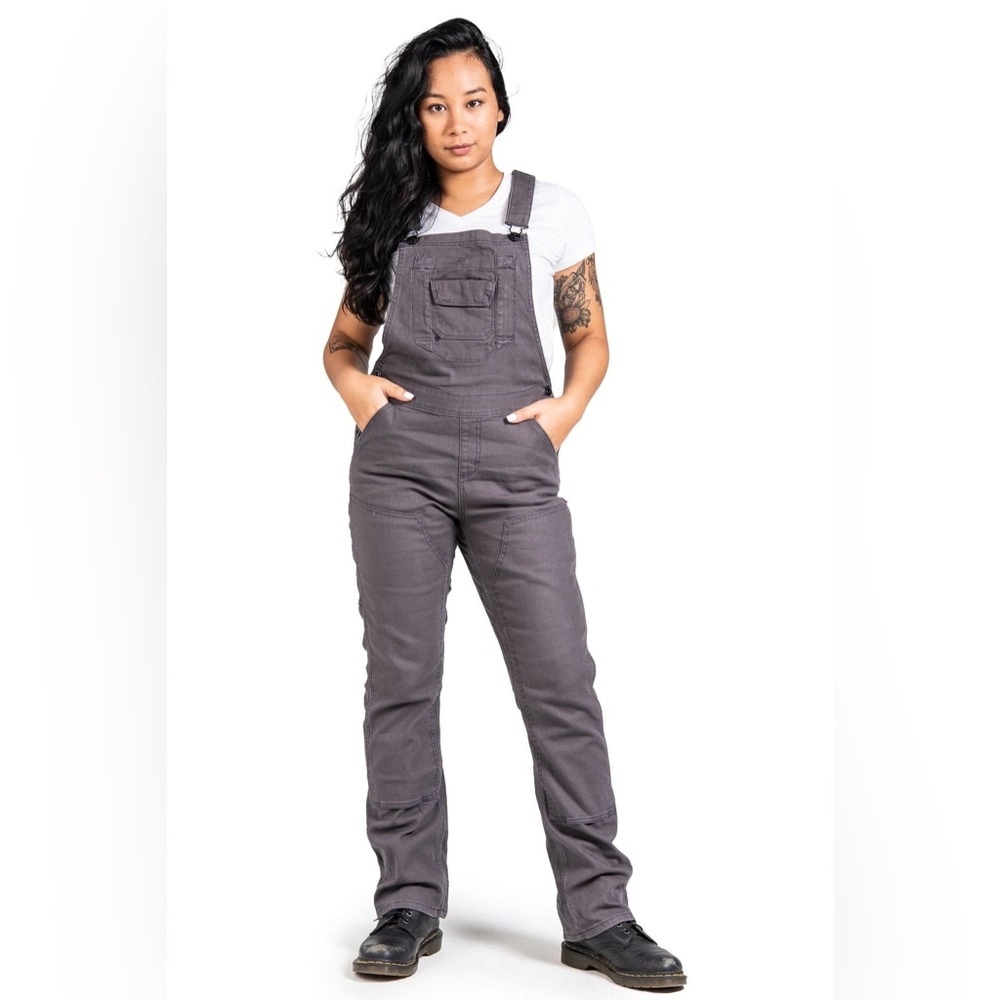 Dovetail workwear freshley overall in gray canvas